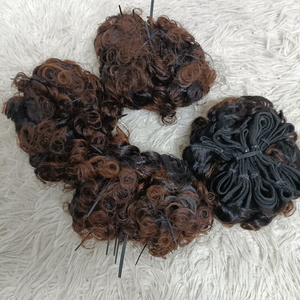 Letsfly New style burmese Curly Bundles Raw Vietnamese Human Virgin Hair 10inch Black and Brown color hair