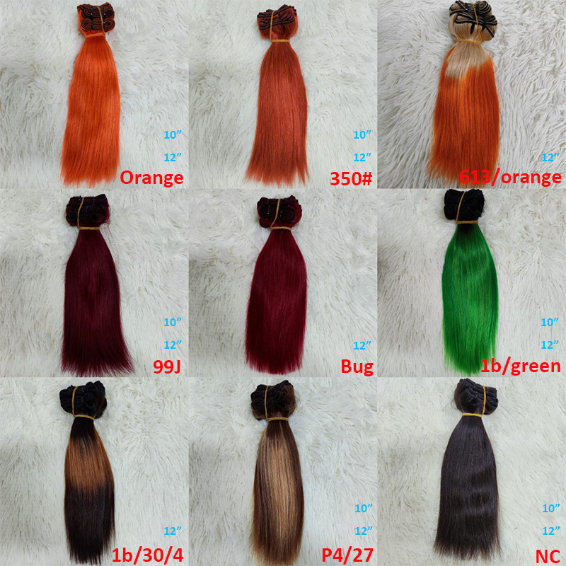 Letsfly Bone Straight Colored Bundles Full Hair End Double Drawn Raw Virgin Hair Weft Hair Bundles Wholesale Free Shipping