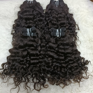 Letsfly Hot Selling Water Wave Hair Extensions 9A Grade Human Virgin Hair Natural Color Curly Hair Weave