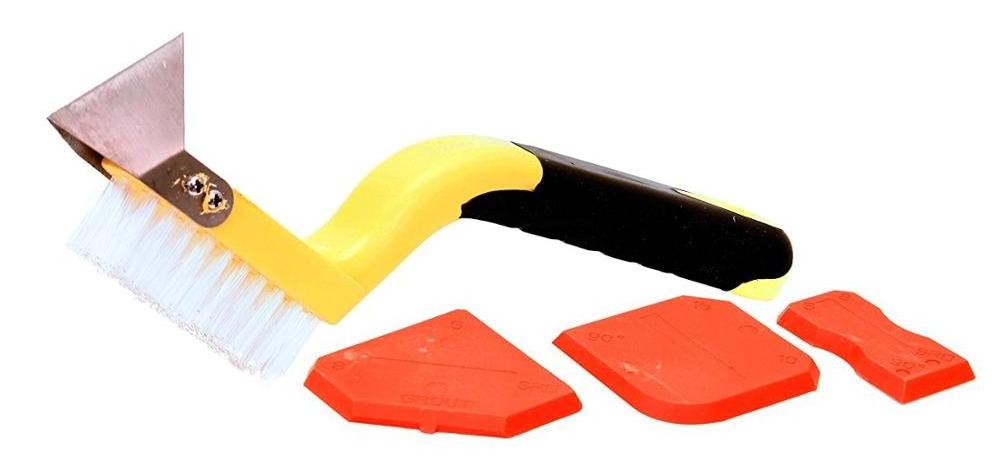 Caulking Tool Kit Silicone Sealant Finishing Tool Kit Grout Brush Kit