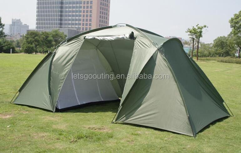 Amazon Good Selling Large Dome Tent Double Layer Opening Screened Family Camping Canopy Shelter Tent(HT6069-9)