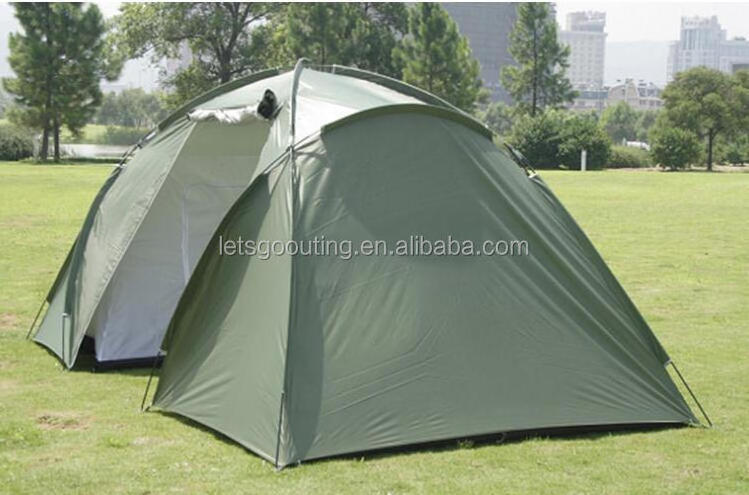 Amazon Hot Selling Family Tent Extended 4 to 6 Person Large Camping Dome Tent with 2 Rooms and 1 Hall(HT6069-2)