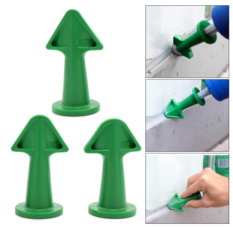 Silicone Caulking Tools Kit - Sealant Finishing Tool Grout Scraper Caulk Nozzle Removal Tool for Bathroom Kitchen Counter Sink