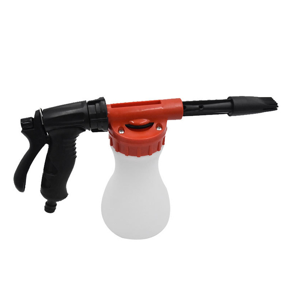 Red Adjustment Ratio Dial Foam Gun Car Wash Soap Spray Foamer Foam Cannon for Garden Hose