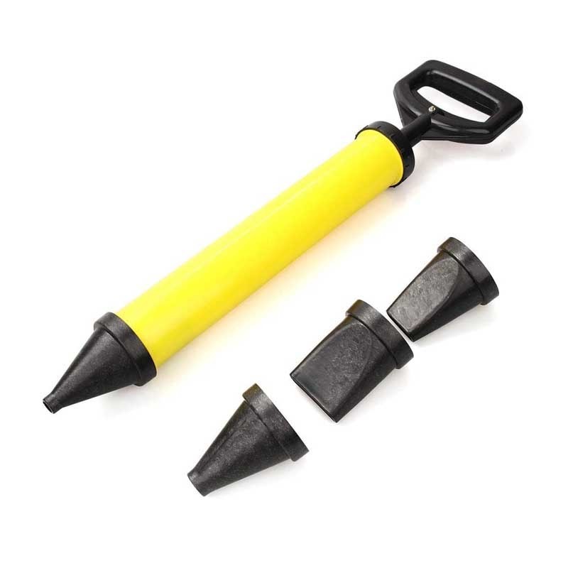 Mortar Caulk Gun Pointing Grouting Gun Sprayer Applicator Tool for Cement Lime 4 Black Nozzle