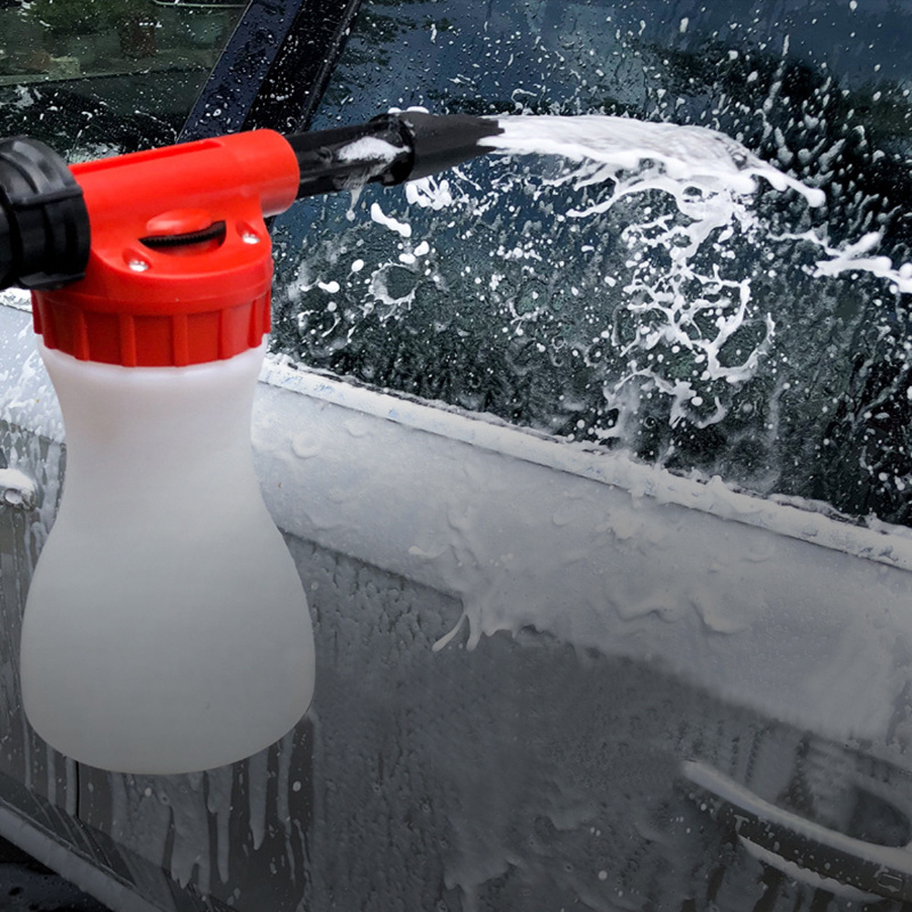 Red Adjustment Ratio Dial Foam Gun Car Wash Soap Spray Foamer Foam Cannon for Garden Hose