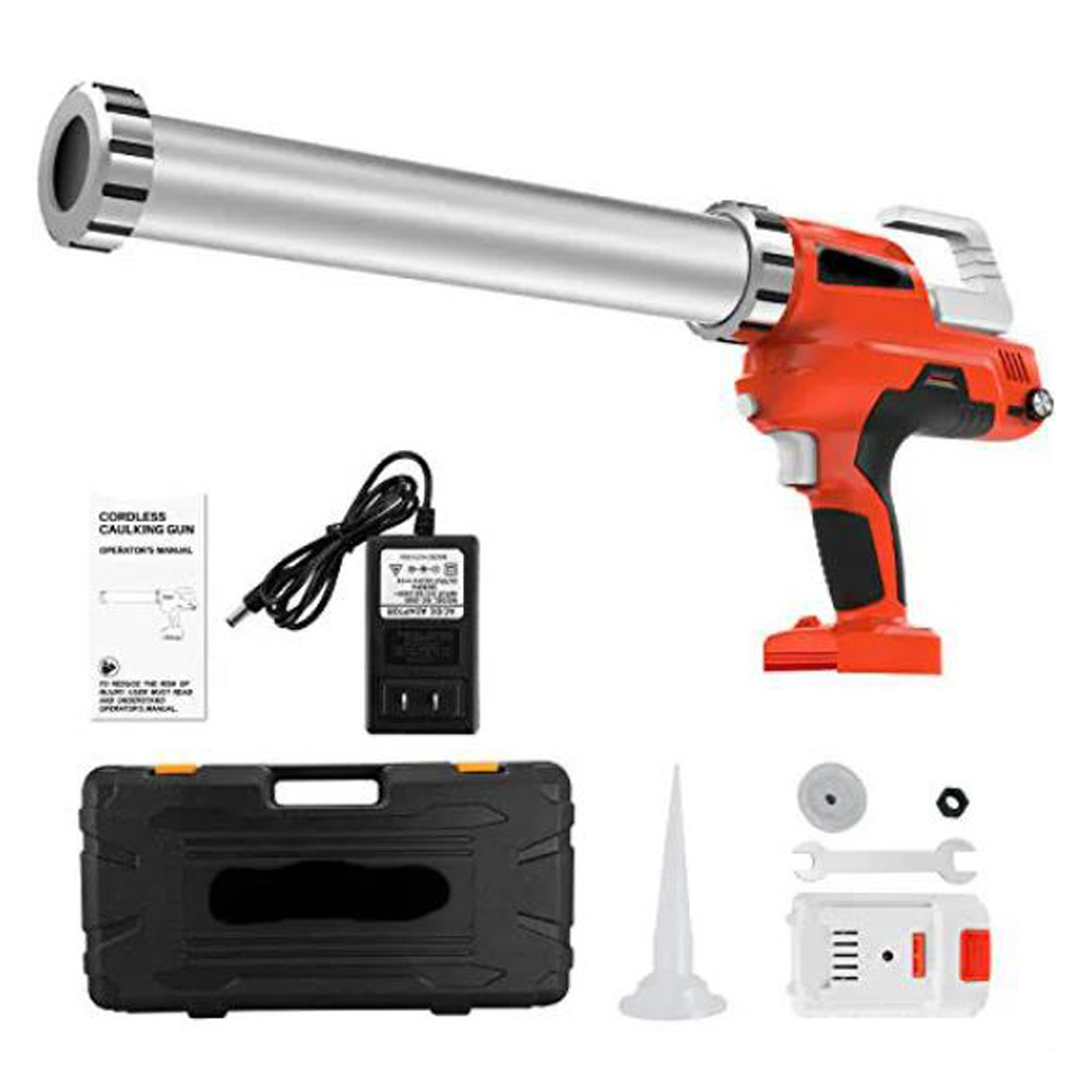 300ml-600ml Electric Cartridge and Sausage Sealant Caulk Gun 20V Battery Caulking Gun with 2pcs Lithium Batteries