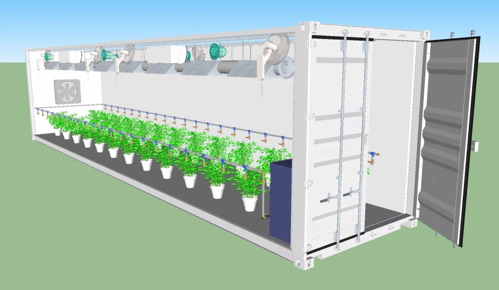 smart farm grow hydroponic vertical farming system  shipping container farm greenhouse