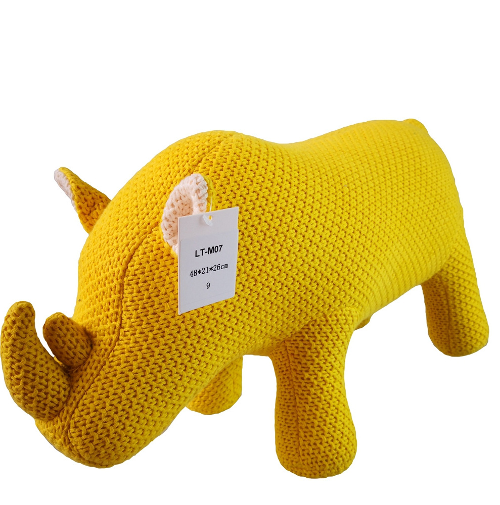 Exclusive Design Factory Wholesale Cute Small Baby Gift Stuff Animal Mini Rhino Children Toy