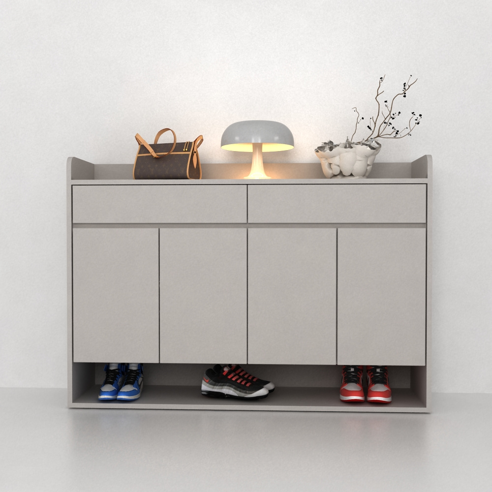 Modern Design Living Room Furniture Wooden Shoe Storage Table Stackable Shoe Shelf High Entrance Cabinet