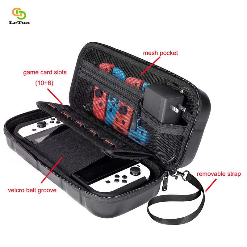 LeTuo  customized  Game case EVA hard shell protective case for Nintendo Switch travel portable carrying case