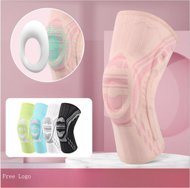 Spandex Silicone Knee Pads Brace Spring Support Bar Knee Support Anti-slip Strip Knee Sleeve Protector