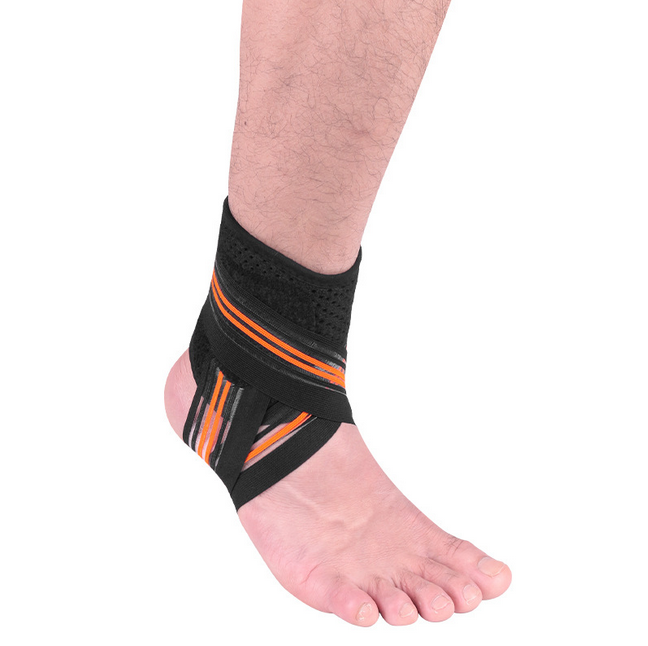 Breathable Nylon Material Super Elastic and Comfortable Ankle Wraps Adjustable Ankle Support Brace