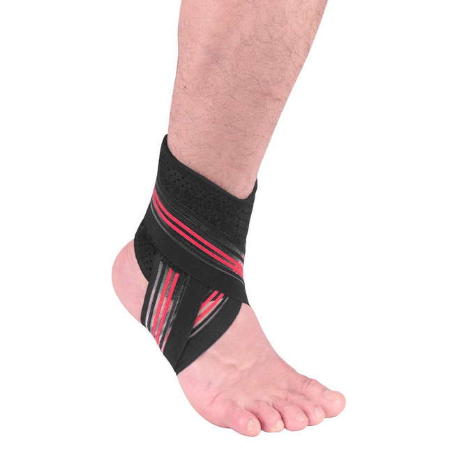 Breathable Nylon Material Super Elastic and Comfortable Ankle Wraps Adjustable Ankle Support Brace