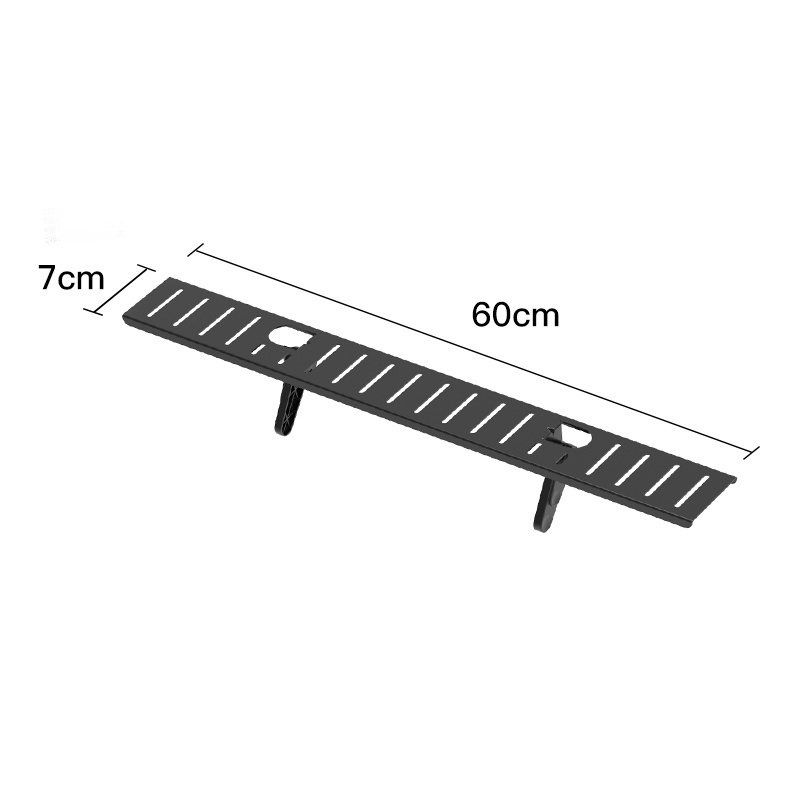 60*7cm / 23.6 * 2.75 inch Supper Thin Narrow Metal Steel TV Top Shelf