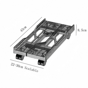 Plastic Mobile CPU Stand Gaming Computer Tower Stand Under Desk PC Computer Case Holder Bracket