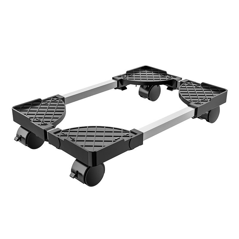 Mobile CPU Computer Tower Desktop Bracket Cooling Base Pulley Chassis Bracket Adjustable Shelf