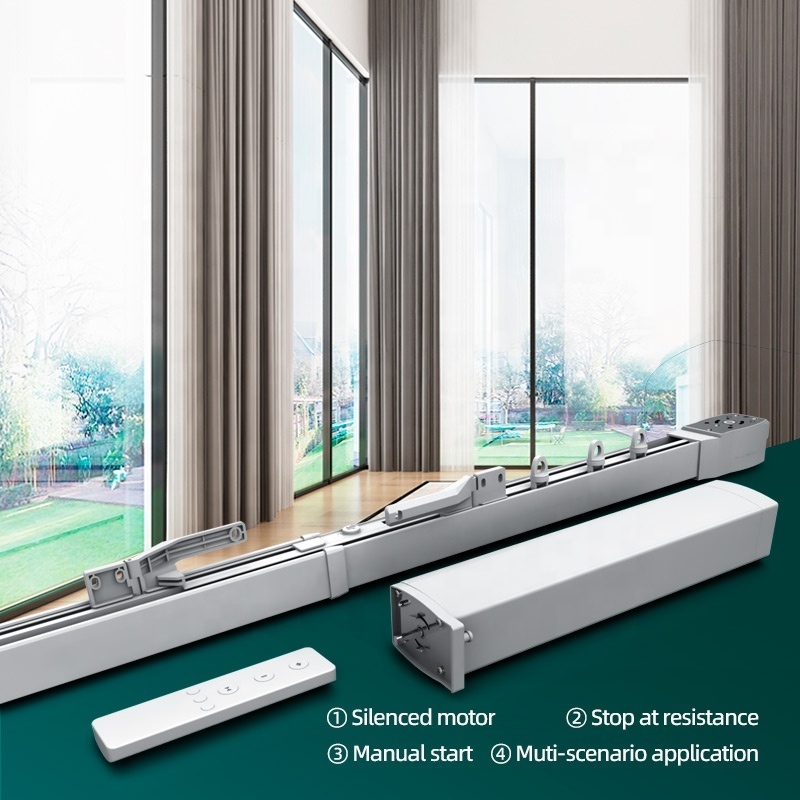 ZSTARR telescope smart curtain poles tracks curtain motor automatic curtains track with remote