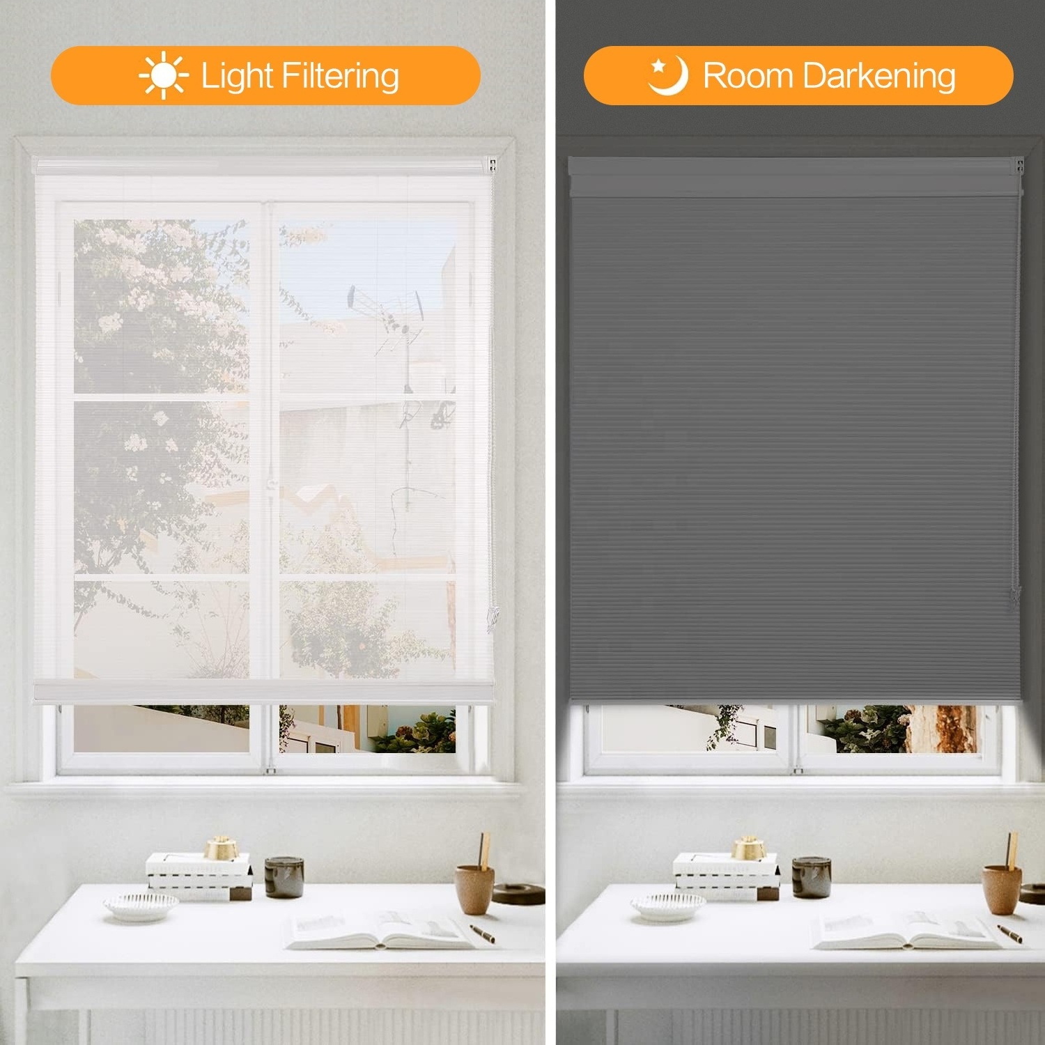 2 in 1 dual day night honeycomb blinds smart roller blinds day and night cellular shades window cellular blinds