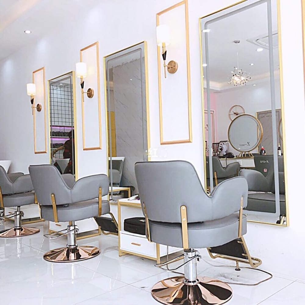 Hair furniture nail salon purple barber styling chair