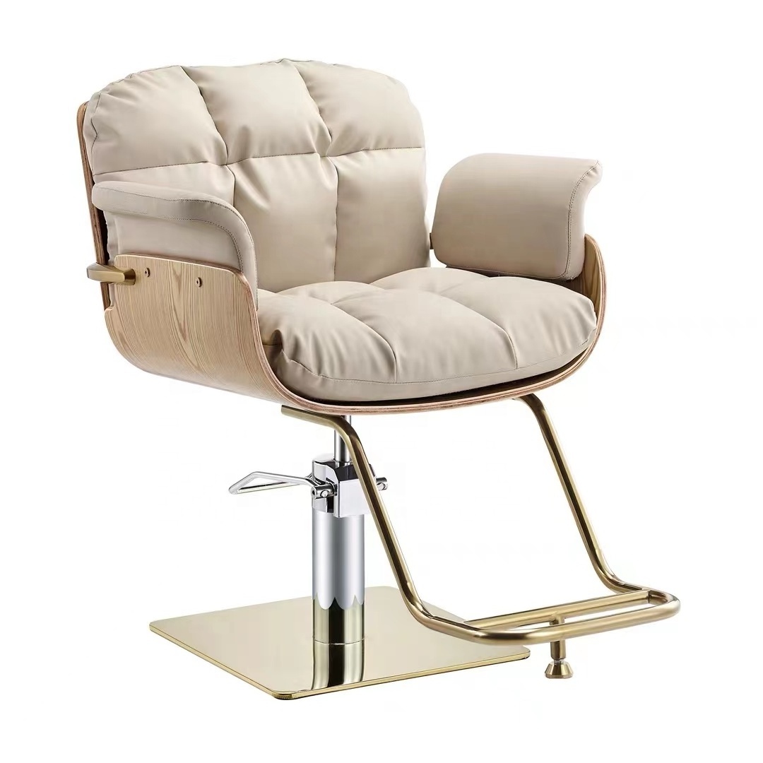 Ladies women parlour beauty Gold salon chair hair salon furniture