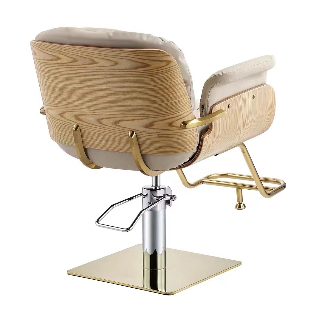 Ladies women parlour beauty Gold salon chair hair salon furniture