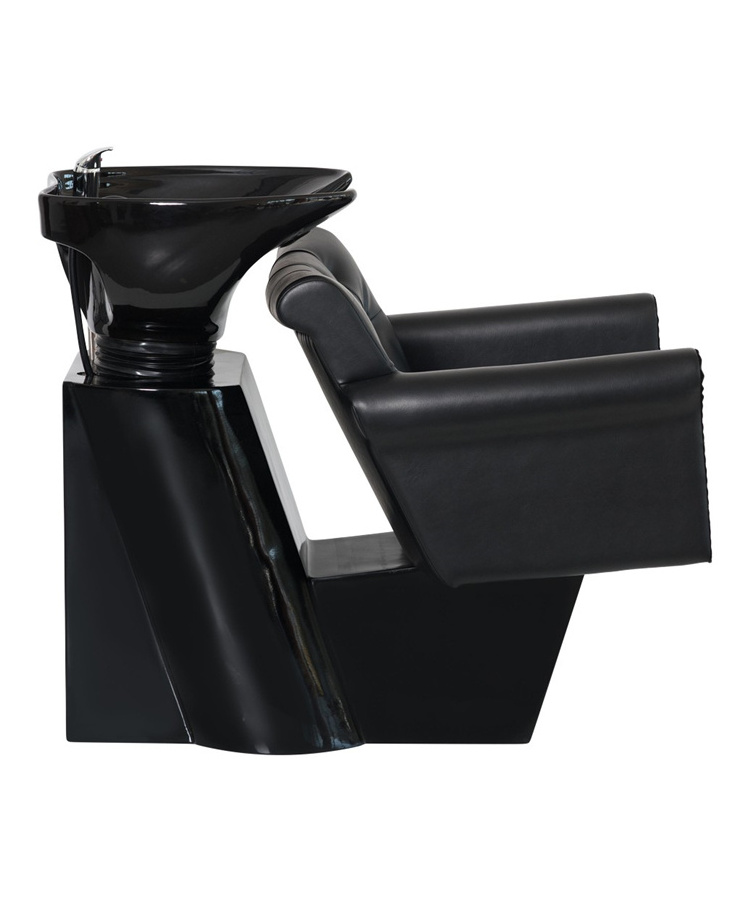 Wholesale Price Salon Portable Hair Washing Shampoo Chair Cheap Hair Washing Black Backwash Shampoo Spa Chair With Faucet