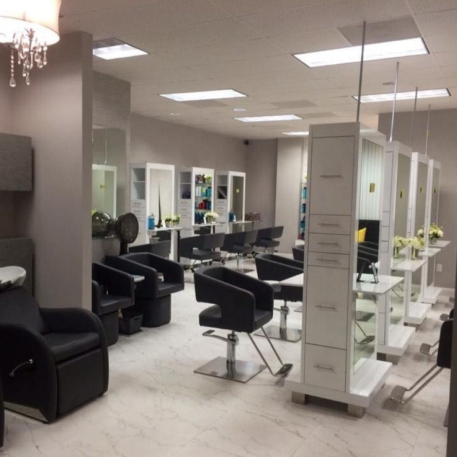 European style hair salon barber styling station mirror