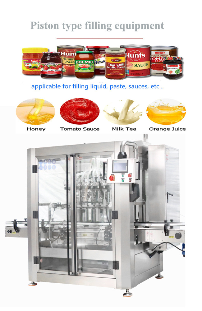 Leva Juice Can Filler Ketchup Hot Sauce Liquid Bottle Filling Production Line