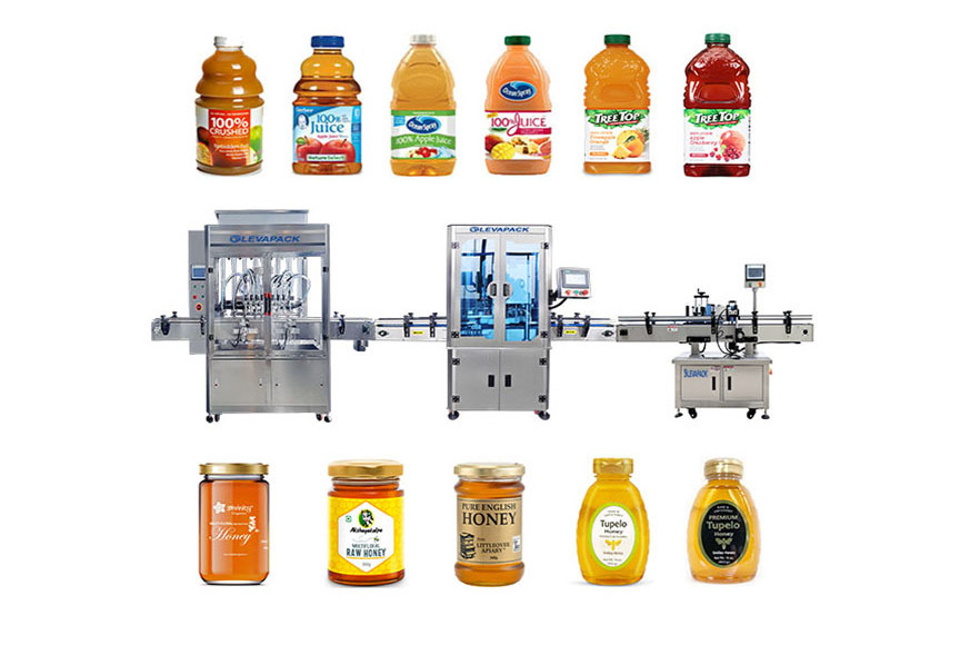 Leva Juice Can Filler Ketchup Hot Sauce Liquid Bottle Filling Production Line