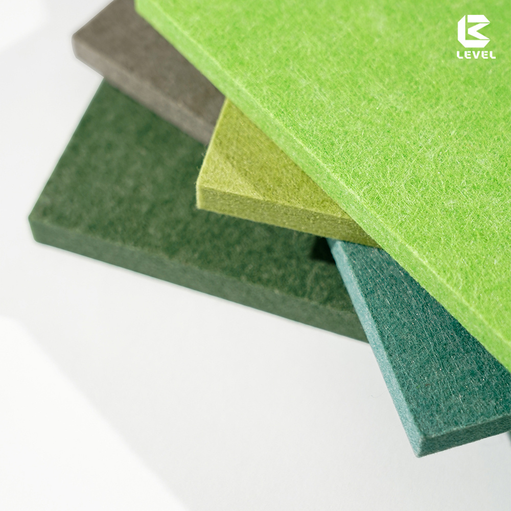 Dense Thick PET Felt Sound Absorb 1220*2440mm Polyester Fiber Boards Panels For Wall And Ceiling