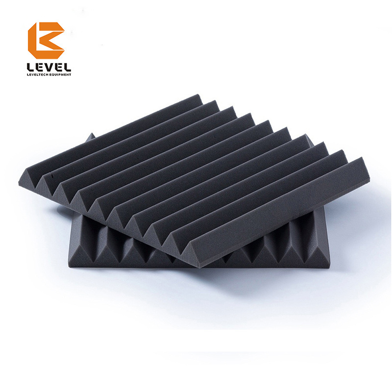 Wedge-Shaped Acoustic Foam Panels 30*30*5cm Light weight High Density Noise Absorption Acoustic Foam