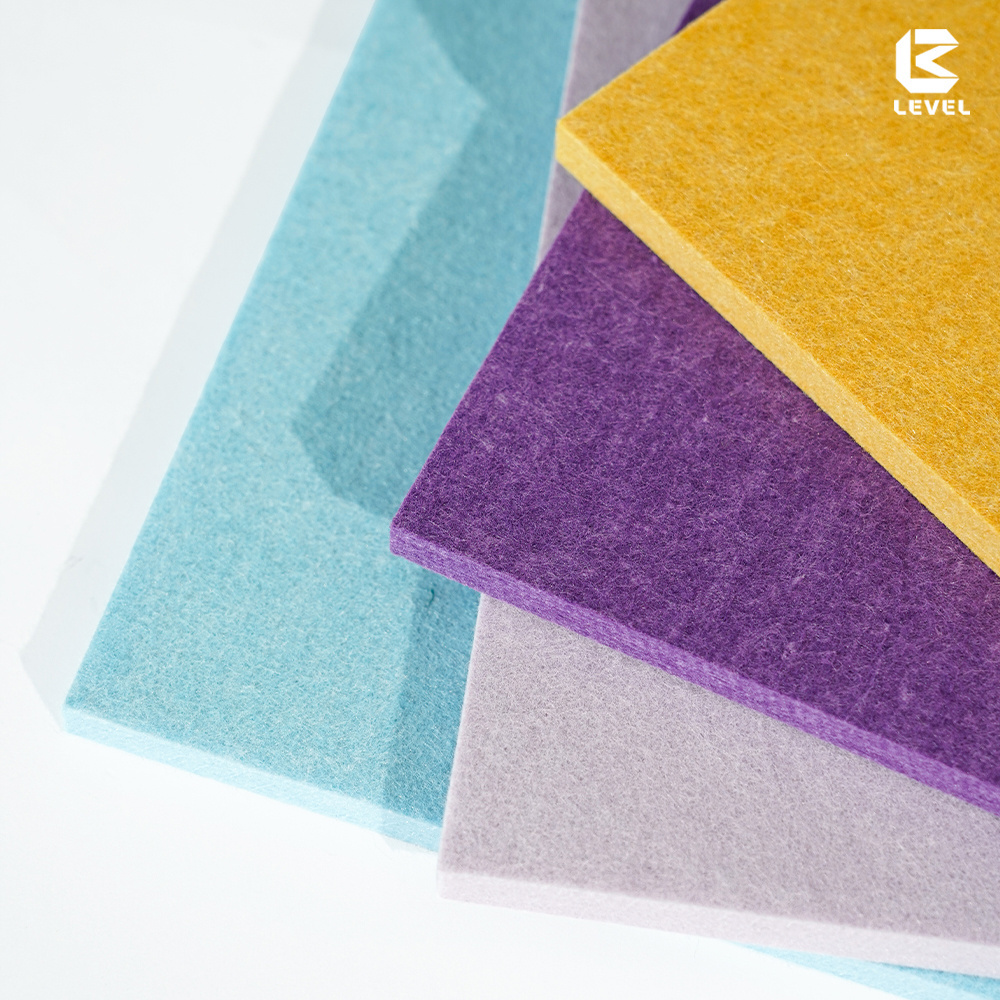 European Standard Colorful PET Boards Polyester Fiber PET Felt For Auditorium