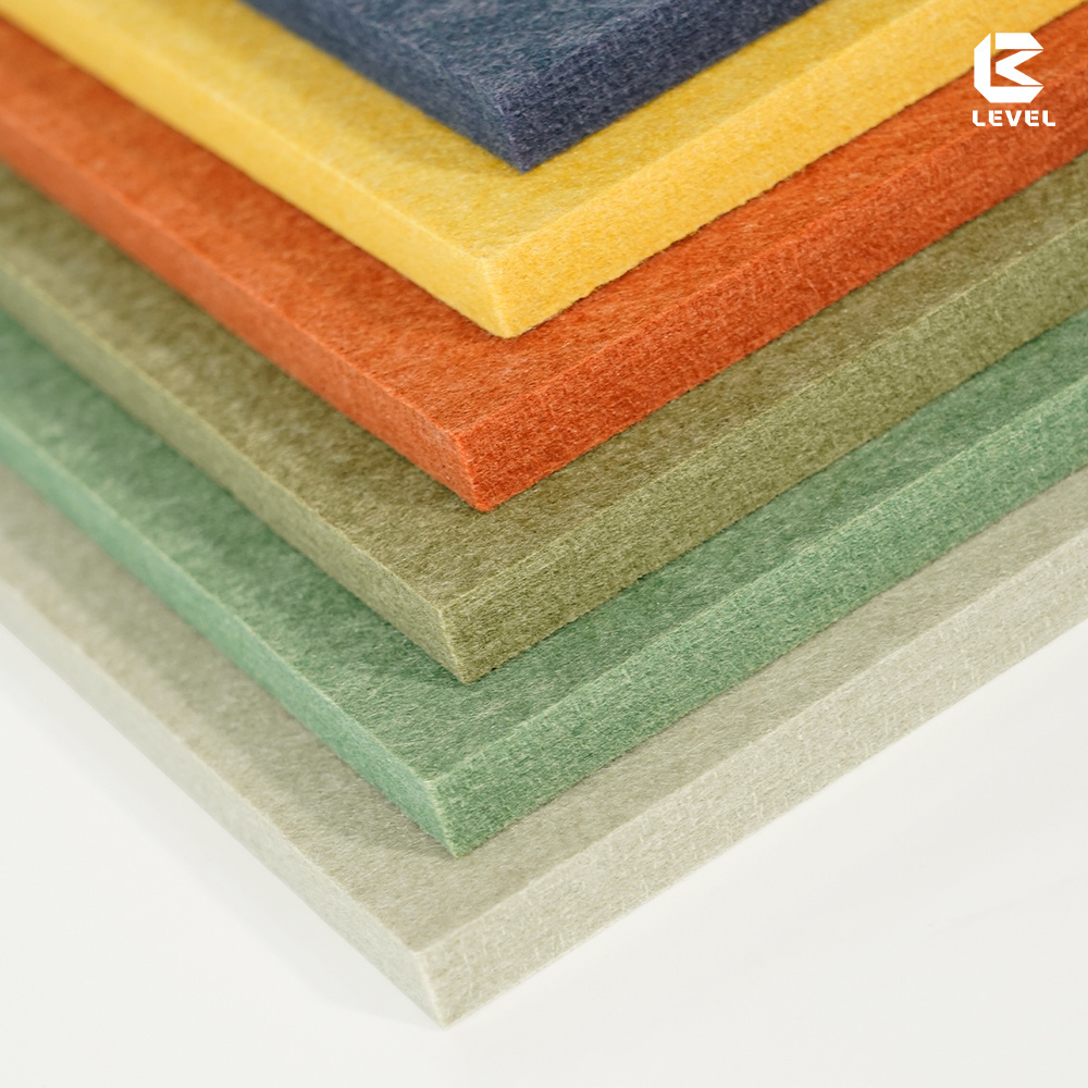 High Density Fireproof Sound Absorption PET Felt Acoustic Office Panels