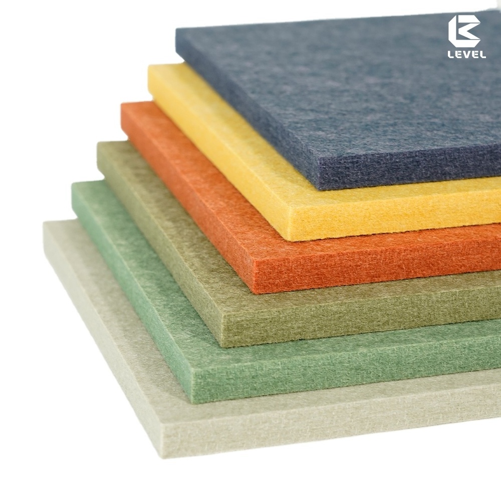 High Quality Eco-friendly 100% PET Acoustic Panel 600mm*600mm*9mm/12mm Acoustic Felt Panels