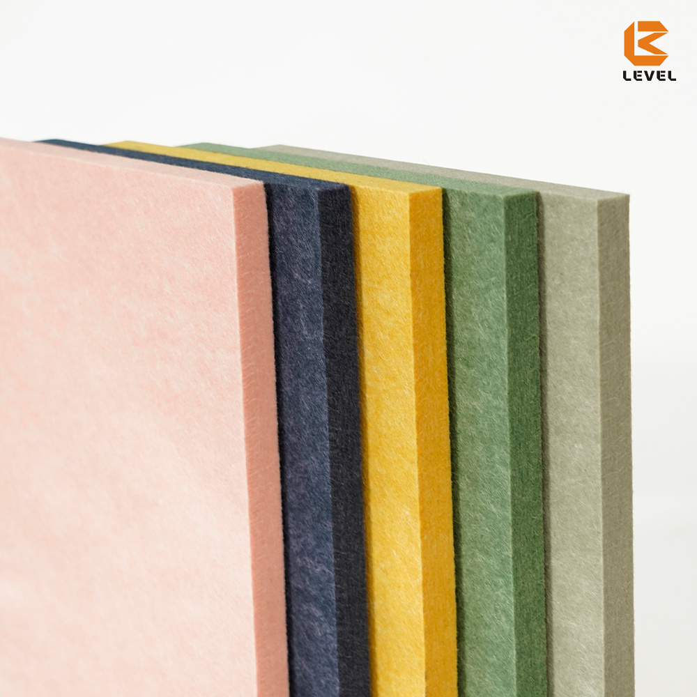 High Density Fireproof Sound Absorption PET Felt Acoustic Office Panels