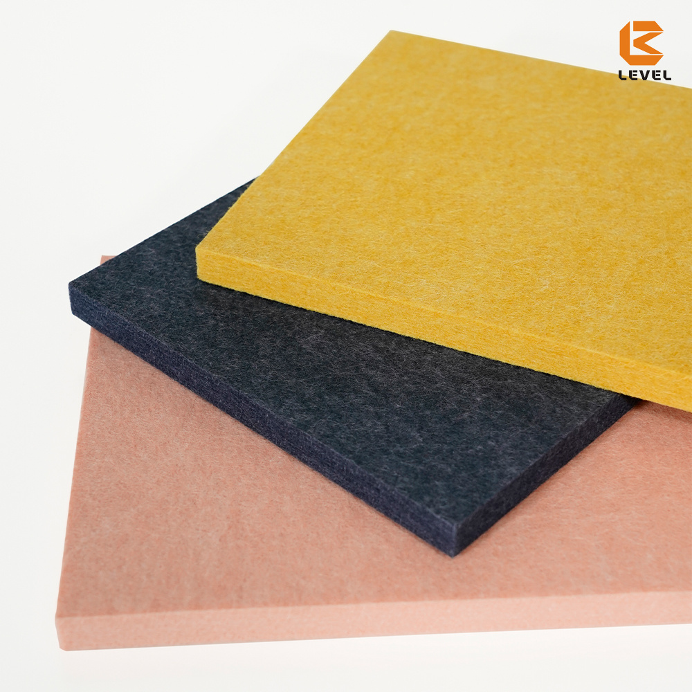 European Standard Colorful PET Boards Polyester Fiber PET Felt For Auditorium