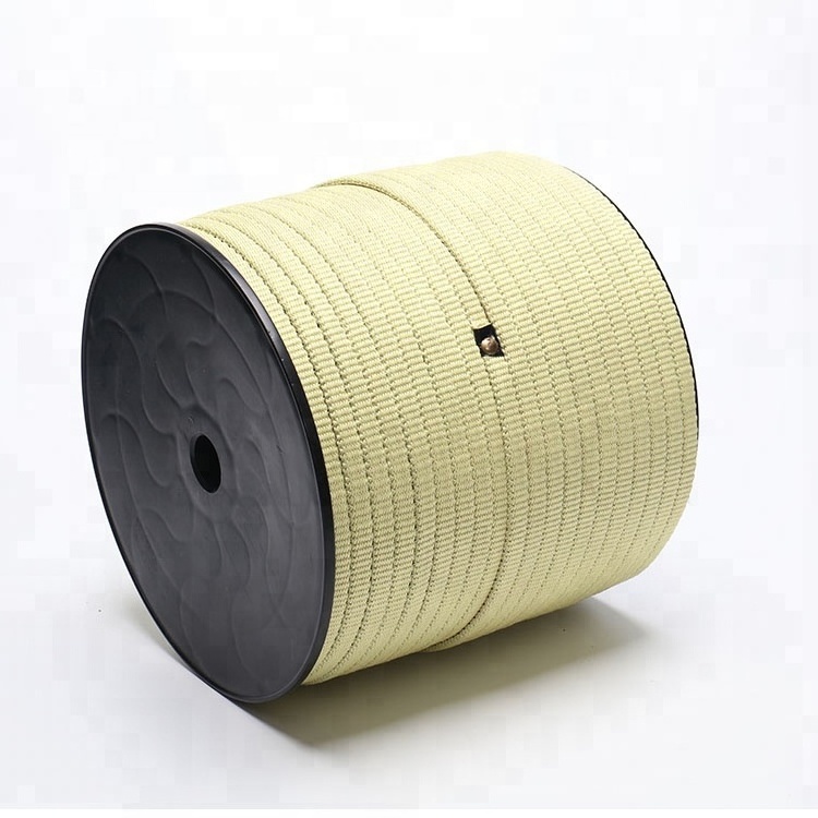 Round Braided Tempered Glass Machine Roller High Strength Aramid Fiber Kevlar Rope