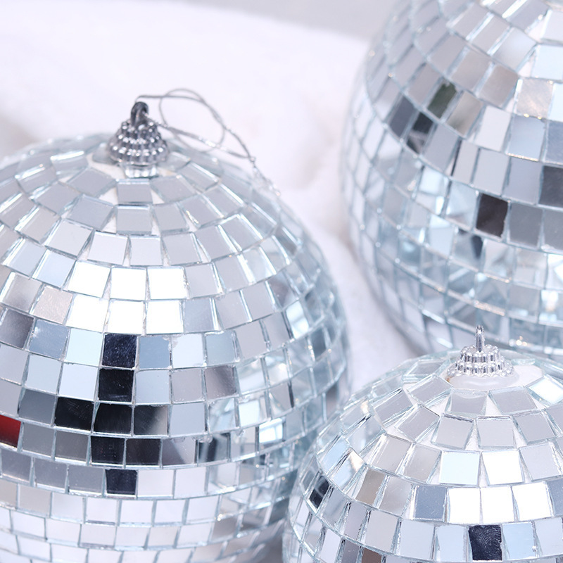 Hanging Ceiling decoration for the wedding Christmas party Props Disco Ball Mirror silver for night club Prom decoration