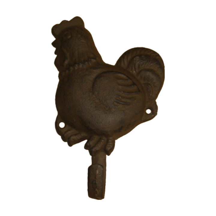 Boho Old farmhouse wall mounted decorative cast iron Bird Statue Hook Animal bird figurine Iron Hanger single Hook