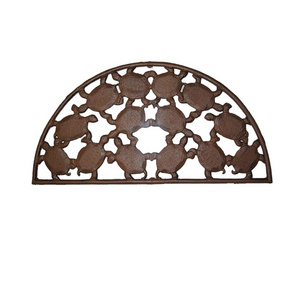 Antique front door decorative cast iron doormat with turtle designs mat farmhouse decor for home and Garden