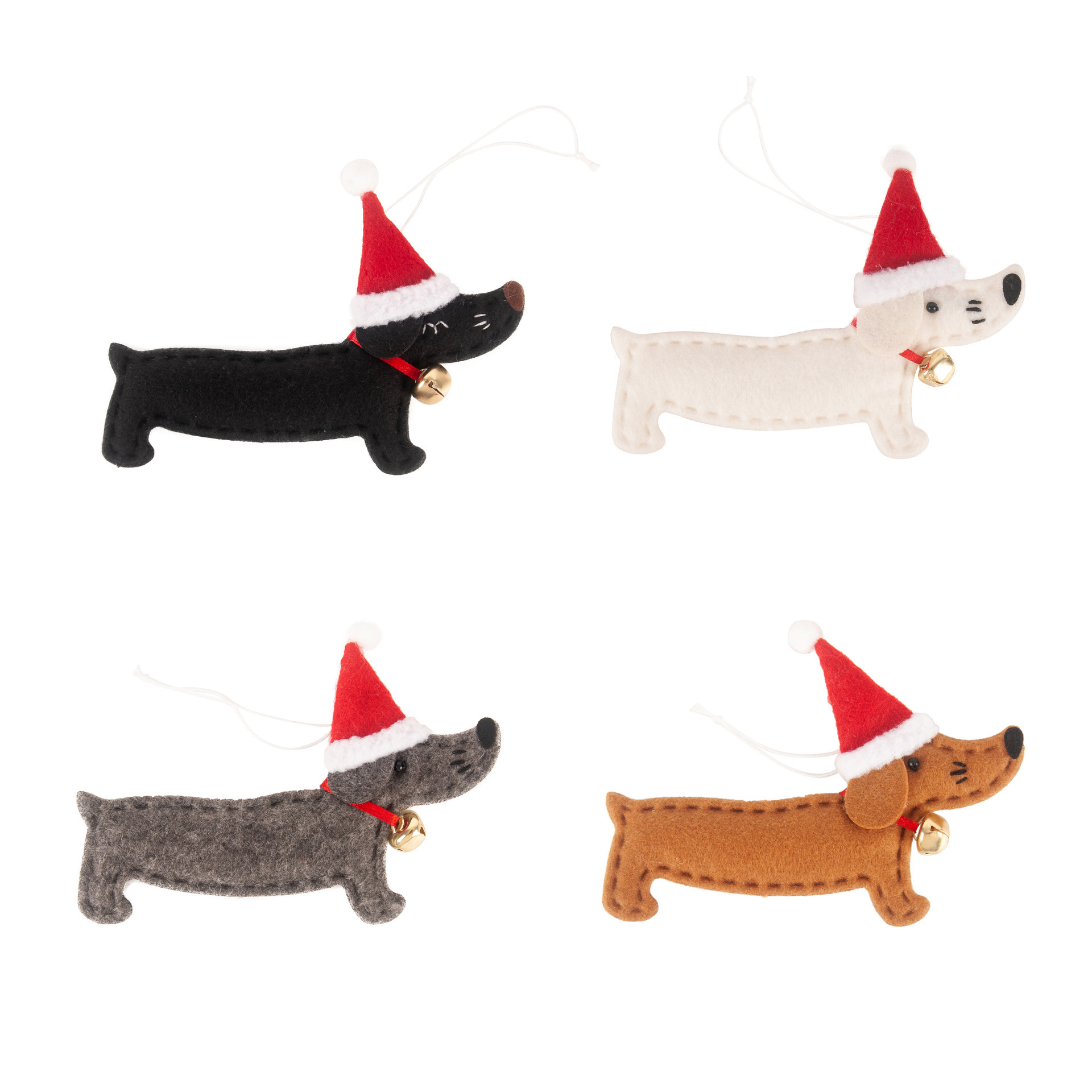 New design Christmas hanging crafts  Christmas Tree Decorations Dachshund Hanging Cartoon dog decor Christmas Hanging