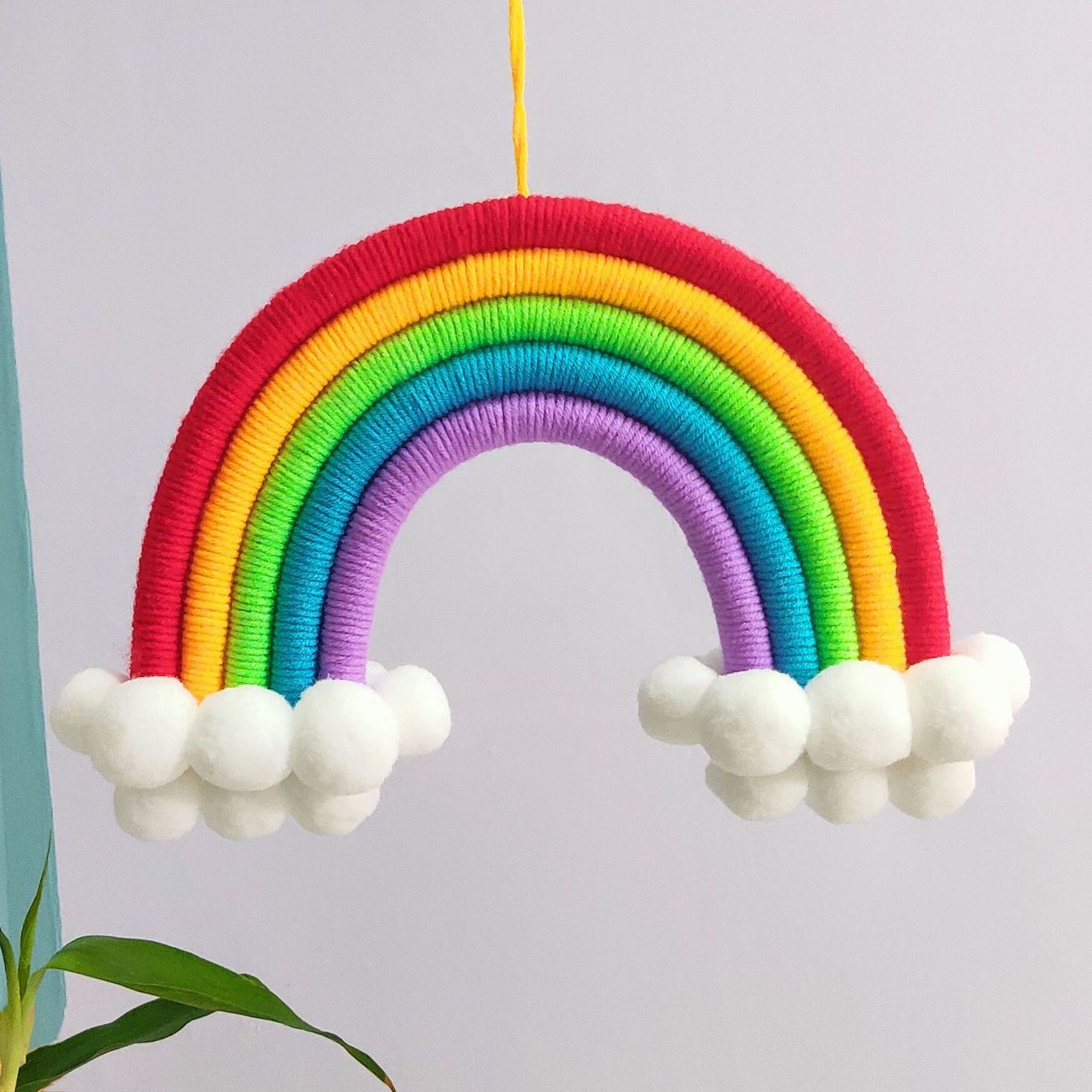 Bohemian bedroom ceiling hangings decor rainbow clouds hanging Kids' room Hanging decorations