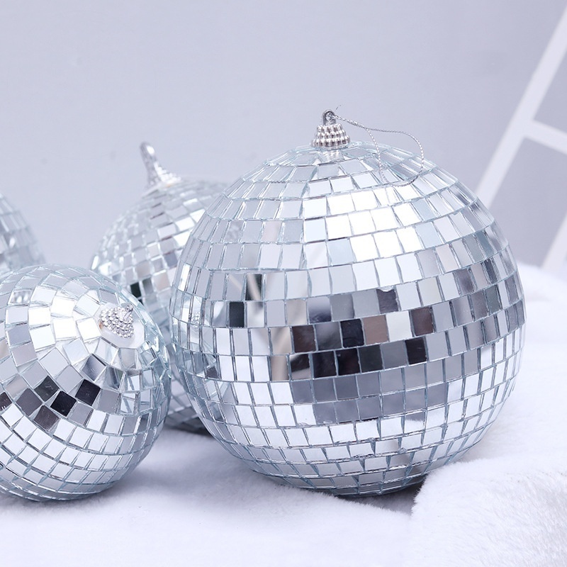 Hanging Ceiling decoration for the wedding Christmas party Props Disco Ball Mirror silver for night club Prom decoration