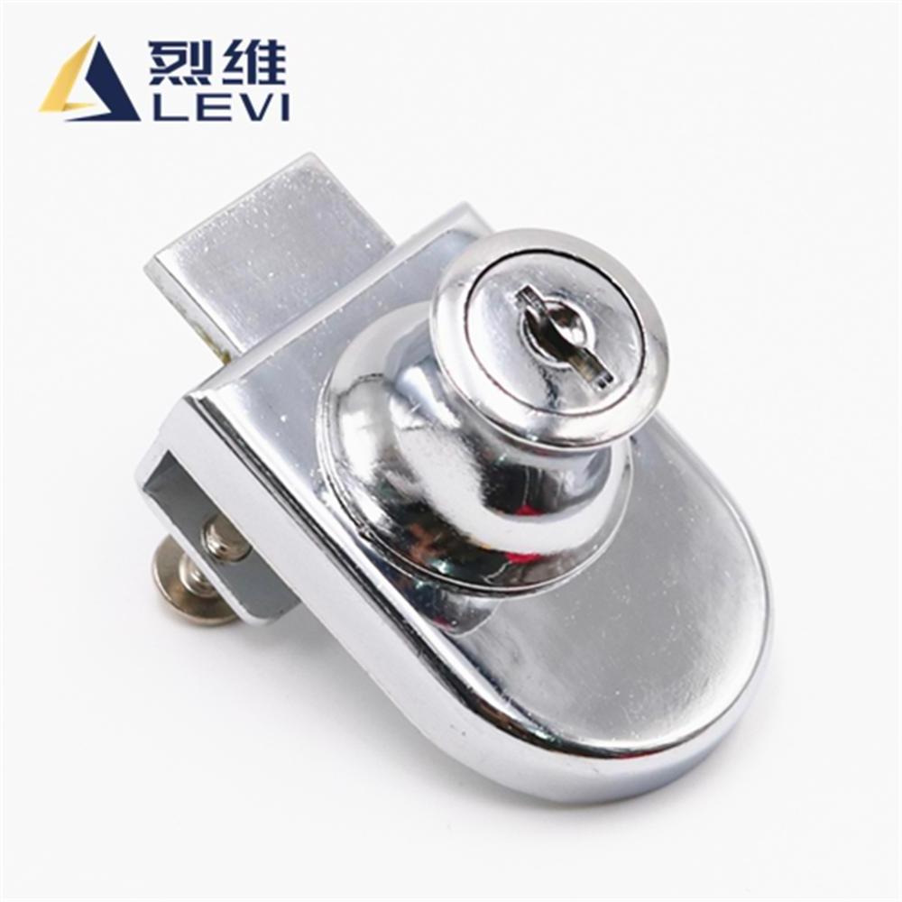 south america zinc alloy single display showcase furniture glass door lock for wardrodbe showcase