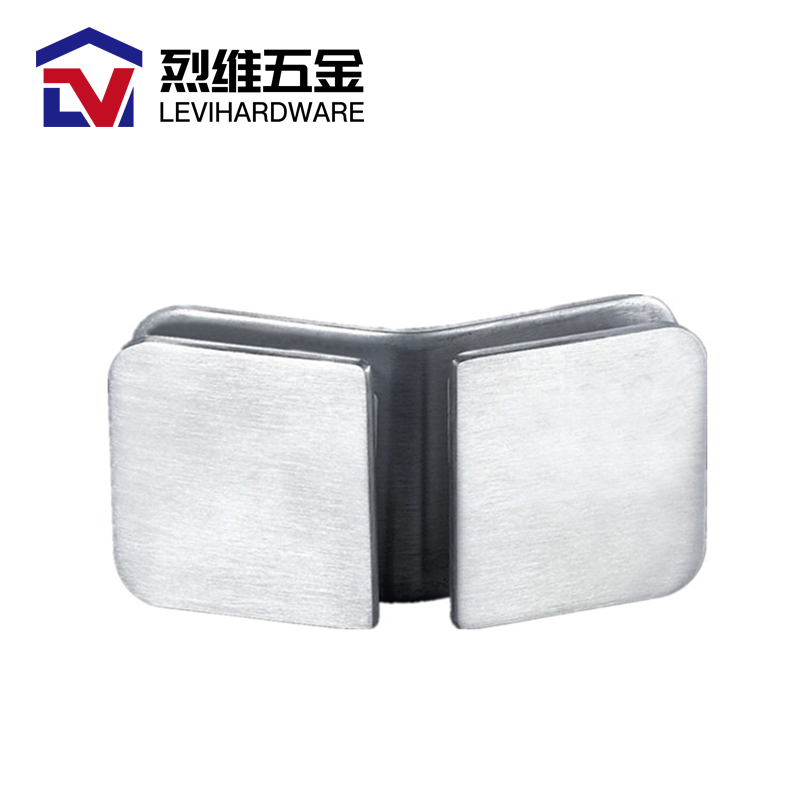 wholesale 304 Stainless Steel 180 Degree Square Frameless Glass Clamp Connector/Shower Door Fixed P Glass-to-Glass Corner Clamp