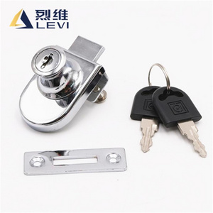 south america zinc alloy single display showcase furniture glass door lock for wardrodbe showcase