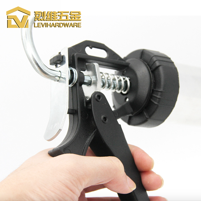 Caulking Gun Manufacturer Professional Tool aluminium alloy 15 Inch 600ml Portable Silicone Gun Manual Caulking Gun with Nozzle