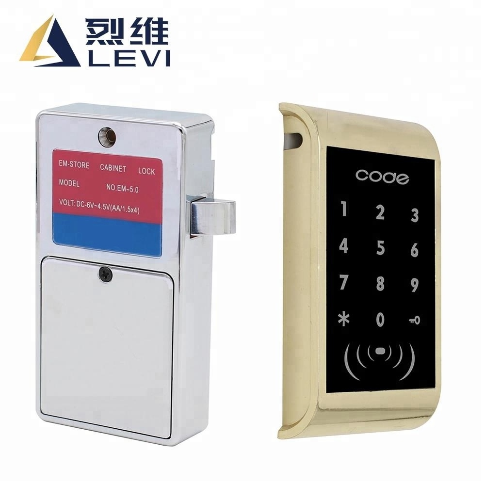 wholesale furniture lock RFID Password keyless Electronic smart Digital combination padlock cabinet lock for gym sauna lockers