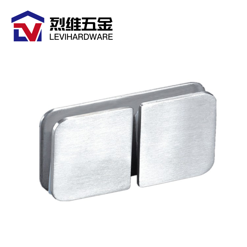 wholesale 304 Stainless Steel 180 Degree Square Frameless Glass Clamp Connector/Shower Door Fixed P Glass-to-Glass Corner Clamp